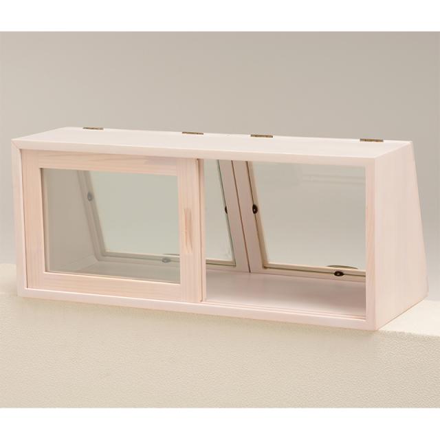 HAGIHARA(萩原) MUD-6067WS カウンター上ガラスケース(ウォッシュホワイト・幅60×奥行25×高さ25cm)[MUD6067WS] 返品種別A_3