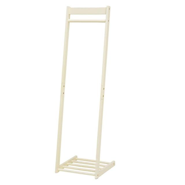 HAGIHARA(萩原) VR-7215IV L字型ハンガーラック(幅40×奥行45×高さ150)アイボリー[VR7215IV] 返品種別A