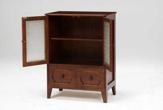 HAGIHARA(萩原) MCC-5187BR レトロキャビネット(幅60×奥行35×高さ80cm)Retro(レトロ)[MCC5187BR] 返品種別A_1