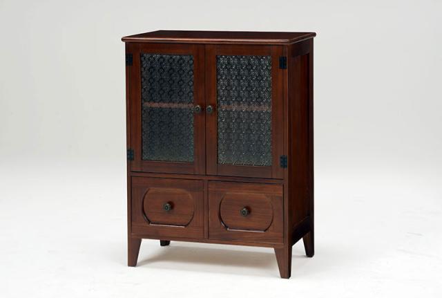 HAGIHARA(萩原) MCC-5187BR レトロキャビネット(幅60×奥行35×高さ80cm)Retro(レトロ)[MCC5187BR] 返品種別A_5