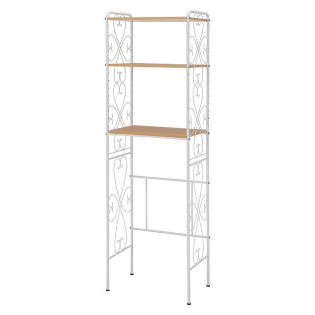 HAGIHARA(萩原) KCC-3040WH 冷蔵庫ラック(ホワイト・幅58×奥行38×高さ182.5cm)[KCC3040WH] 返品種別A