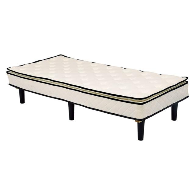 HAGIHARA(萩原) KMB-3108WH ポケットコイルマットレスベッド(ホワイト)[KMB3108WH] 返品種別B