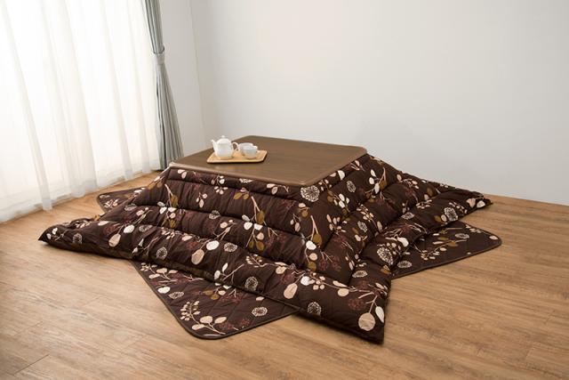 HAGIHARA(萩原) KT-507-80 コタツ天板（75×75cm ブラウン）【暖房器具】こたつ 炬燵 木目調 正方形 シンプル 家具調[KT50780] 返品種別A_4