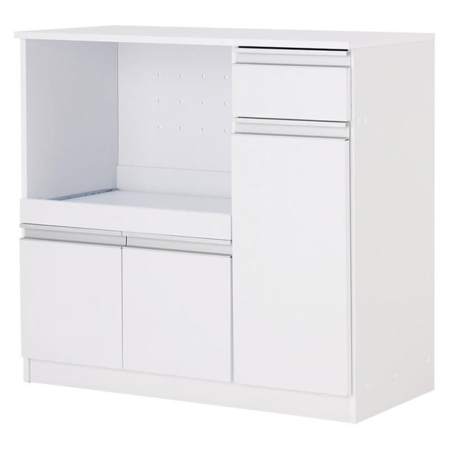 HAGIHARA(萩原) VKC-7150WH キッチンカウンター（ホワイト・W89×D40×H82cm）[VKC7150WH] 返品種別A_1