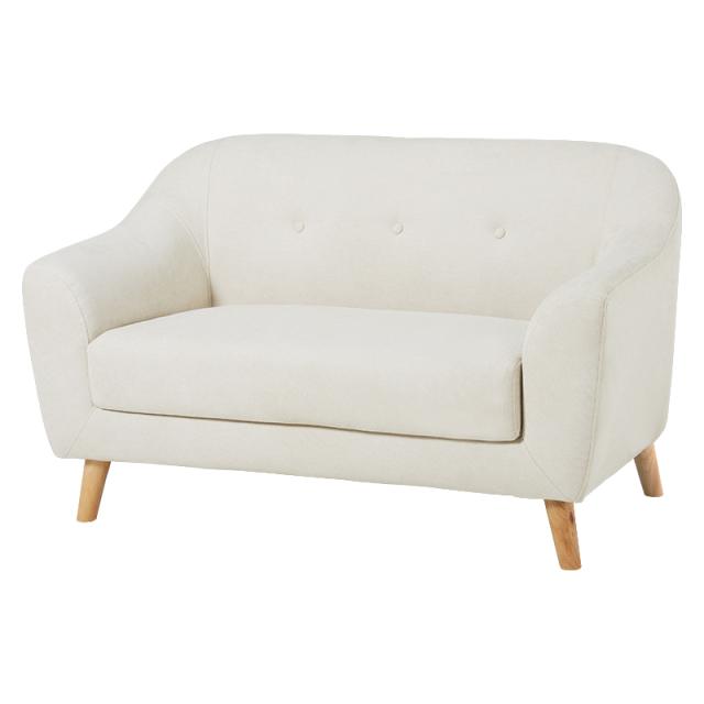 HAGIHARA(萩原) ソファー(アイボリー・幅125×奥行68×高さ73(60)cm) エメル-IV返品種別A_1