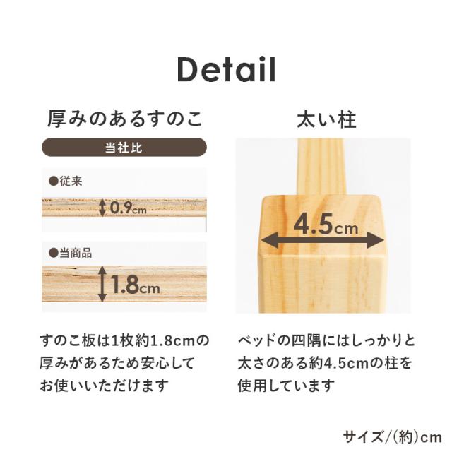 HAGIHARA(萩原) MB-5110S-WS 引出し付シングルベッド (幅98.5×奥行208×高さ63/33cm) ウォッシュホワイト 【他商品との同時購入不可】メーカー直送品(沖縄県・離島はお届け対象外となります)[MB5110SWS] 返品種別B_9