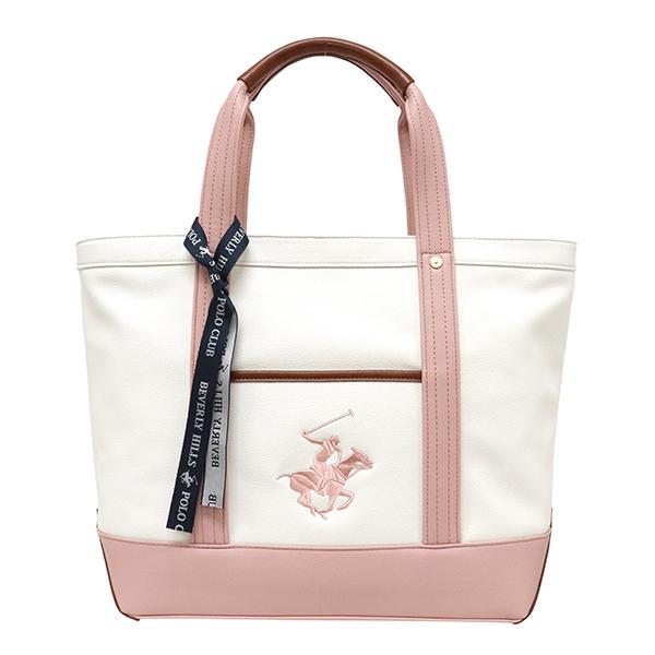 BEVERLY HILLS POLO CLUB BH2008NWH/PPK/PPK PUトートバッグL（WH/PPK/PPK）[BH2008NWHPPKPPK] 返品種別B