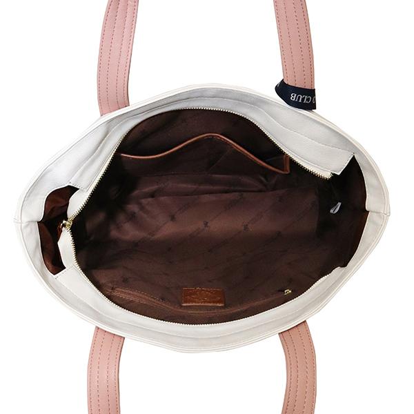 BEVERLY HILLS POLO CLUB BH2008NWH/PPK/PPK PUトートバッグL（WH/PPK/PPK）[BH2008NWHPPKPPK] 返品種別B_3