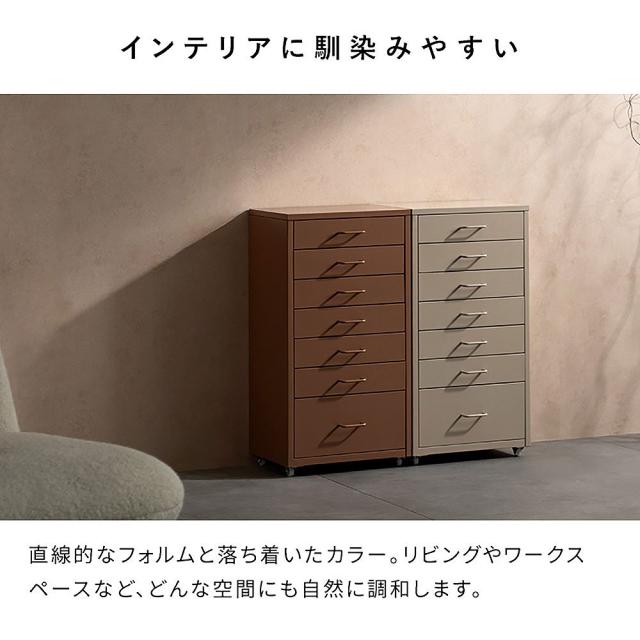 宮武製作所 DCB-7S_CPK ドロワーキャビネット Muun [ムーン]（コーラルピンク）MIYATAKE[DCB7SCPK] 返品種別A_4