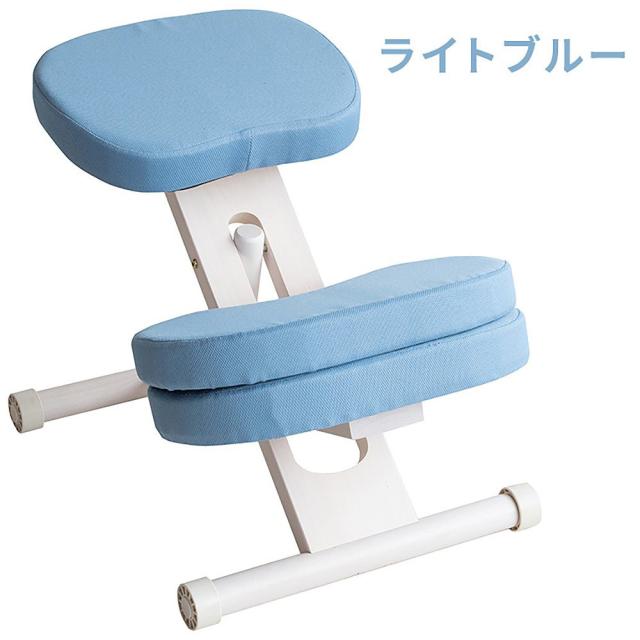 宮武製作所 補助クッション付き プロポーションチェア キッズ（ホワイトライトブルー） CH-N889CK_WHLBL返品種別A