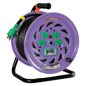 日動工業 NFEB34 電工ドラム　標準型100Vドラム　アース漏電しゃ断器付　30m[NFEB34] 返品種別B