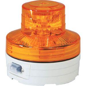 日動工業 NU-AY 電池式LED回転灯ニコUFO　常時点灯タイプ　黄回転灯[NUAYニチドウコウギウ] 返品種別B