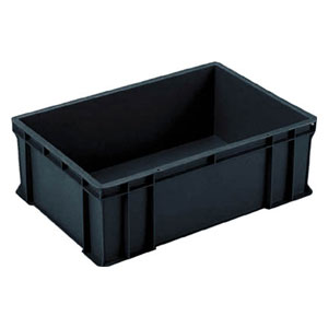 岐阜プラスチック工業 BE56 BE型導電性コンテナー 52L（ブラック）[BE56ギフ] 返品種別B 7,015円