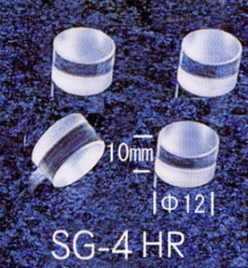 オーディオリプラス SG4HR4P 水晶インシュレーターφ12×10粍【 4個 1組】AudioReplas[SG4HR4P] 返品カテゴリー化A
