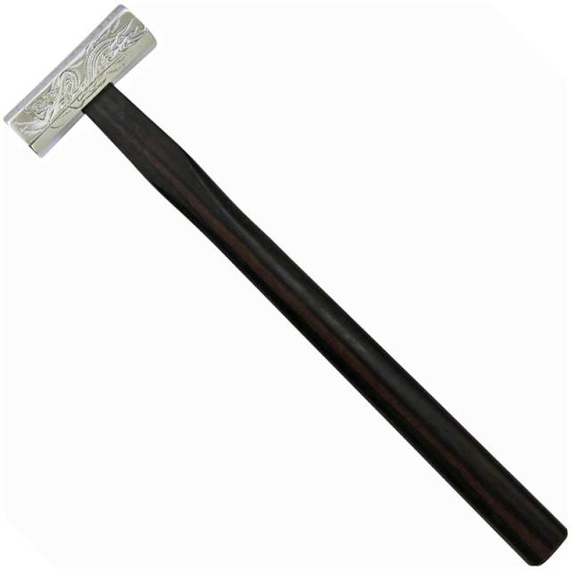 かじ平 88248 ステンレス 八角玄能 うねり龍彫金入 黒檀柄 375g[88248カジヘイ] 返品種別B