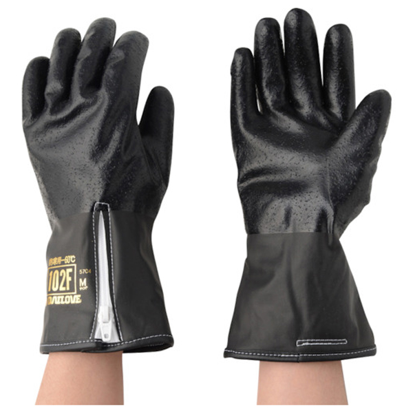 ダイヤゴム D102F-BKM 防寒用手袋 ダイローブ(M)[D102FBKMダイロブ] 返品種別B