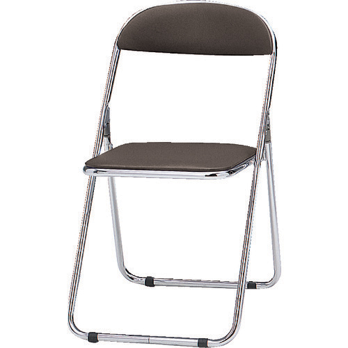 TOKIO CF-100M-BW パイプ椅子 シリンダ機能付（スチールメッキパイプ ブラウン）[CF100MBW] 返品種別A