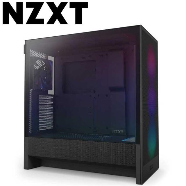 NZXT ミドルタワー PCケース H5 Flow RGB (2024)（ブラック 