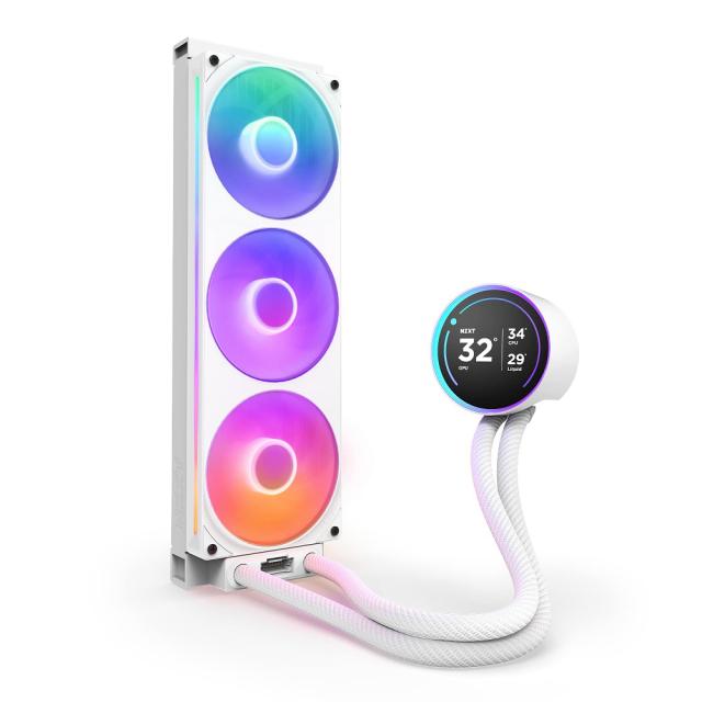 NZXT 簡易水冷CPUクーラー F360 RGB CORE シングルフレームファン採用（ホワイト） KRAKEN ELITE (2024) RL-KR36E-W2返品種別B_5