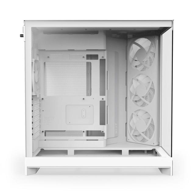 NZXT CM-H92FW-R1 大型デュアルチャンバー構造採用のATXケース H9 FLOW RGB（2025）【ATX /Micro ATX /Mini-ITX】（ホワイト）[CMH92FWR1] 返品種別B_2