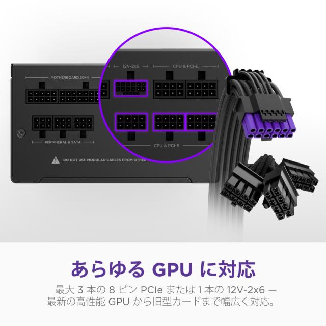 NZXT PA-8G3BB-JP 電源ユニット C850 Gold Core ATX3.1 850W（ブラック）[PA8G3BBJP] 返品種別B_3