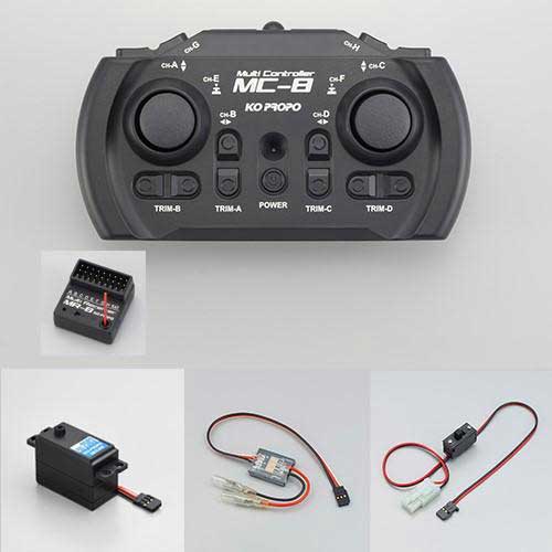 近藤科学 【再生産】MC-8 2.4GHz MX-F EPセットC（PDS-2503+MD-1 LB）【10714】ラジコン用  返品種別B