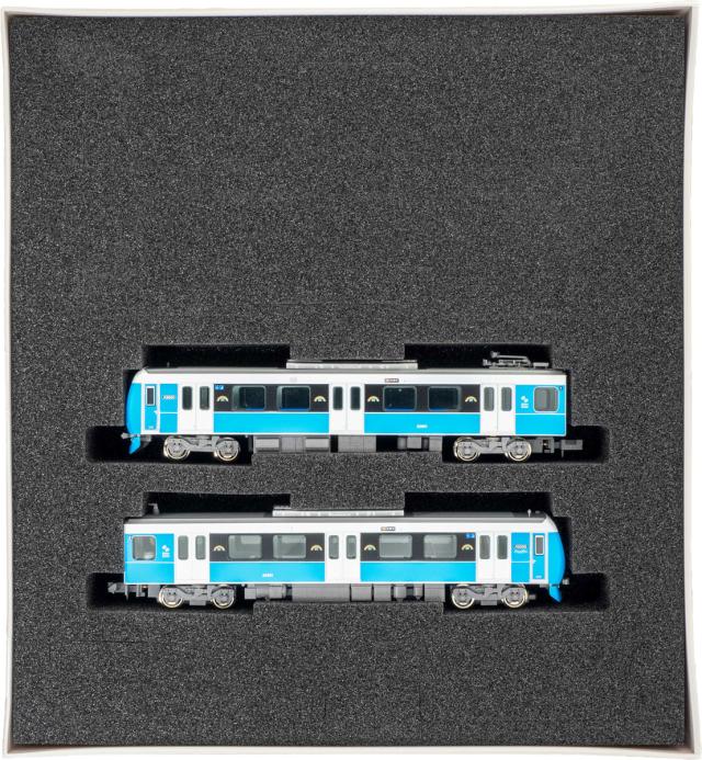 グリーンマックス (N) 31847 静岡鉄道A3000形（クリアブルー・新ロゴ）2両編成セット（動力付き） 返品種別B_1