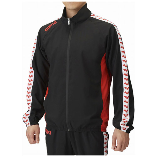 アリーナ DS-ASS4JKU003-BKRD-O ジャケット（ブラック×レッド・サイズ：O）arena[DSASS4JKU003BKRDO] 返品種別A