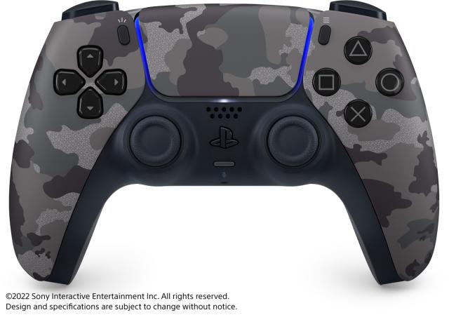 【PS5】DualSense(R) ワイヤレスコントローラー　グレー カモフラージュ 返品種別B