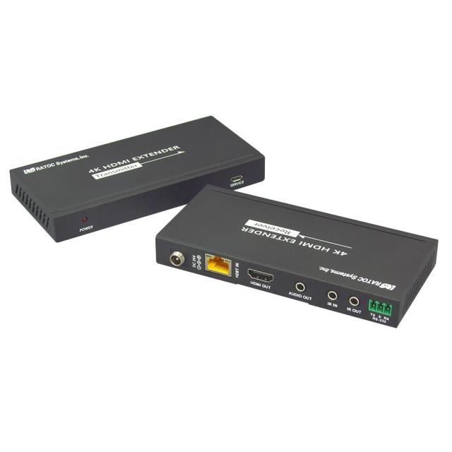 ラトックシステム RS-HDEX100-4K 4K60Hz 対応 HDMI延長器（100m）RATOC[RSHDEX1004K] 返品種別A