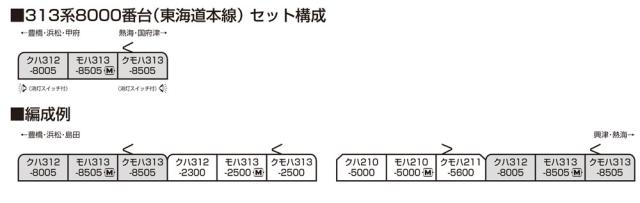 カトー (N) 10-1749 313系8000番台（東海道本線） 3両セット カトー 10-1749 313ケイ8000バンダイ トウカイドウ 3R返品種別B_2