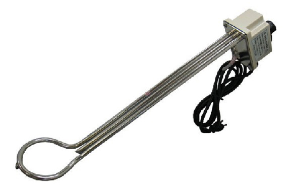 矢田電気 515725 投込みヒーター　1KW　サーモ付　大[515725サカケン] 返品種別B