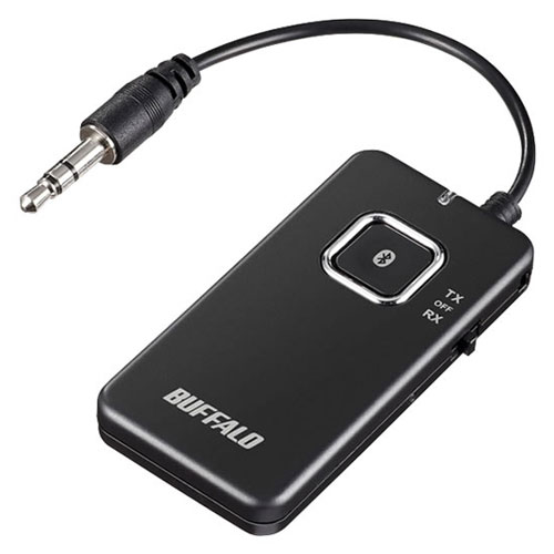 バッファロー Bluetoothオーディオトランスミッター＆」レシーバー（低遅延対応モデル）ブラック BUFFALO BSHSBTR500BK返品種別A