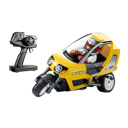 タミヤ 1/8 RCスターユニット トリプルホイール ダンシングライダー（完成モデル）(T3-01シャーシ）イエローボディ仕様【47385】ラジコン  返品種別B