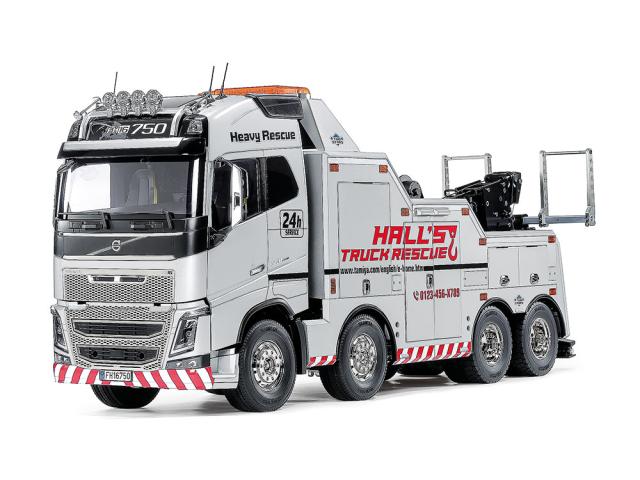 タミヤ 1/14 電動RCトラック ボルボ FH16 グローブトロッター 750 8×4 レッカートラック （シルバーエディション）【47528】ラジコン  返品種別B