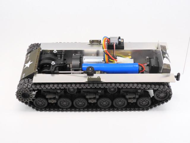 タミヤ 1/16電動RC M4シャーマン （105mm榴弾砲搭載型）メカニカル