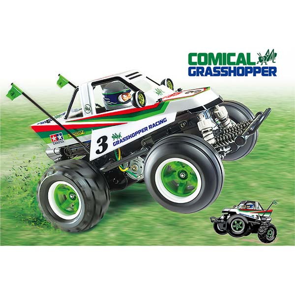 タミヤ　コミカルグラスホッパー　組立済 1/10RC XB(完成モデル) コミカル グラスホッパー(WR-02CB