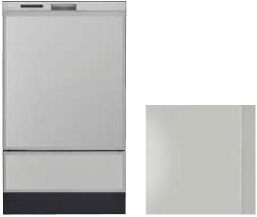 リンナイ ドアパネルタイプ専用化粧パネル（グレー）45cmタイプ Rinnai　幅45cm　ビルトイン食洗機専用 KWP-SD401P-GY返品種別B