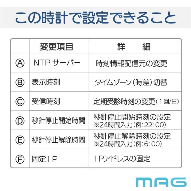 ノア精密 掛け時計MAG 無線LAN掛時計 W825SMZ[W825SMZ] 返品種別A_5