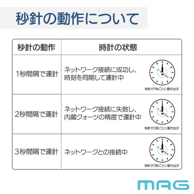 ノア精密 掛け時計MAG 無線LAN掛時計 W825SMZ[W825SMZ] 返品種別A_8