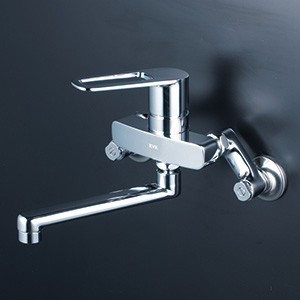 KVK MSK110KR2T 壁付き2穴 シングル混合栓(キッチン用)【水栓】KVK[MSK110KR2T] 返品種別B