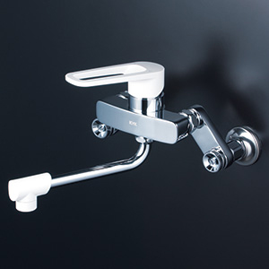 KVK MSK110KRJ 壁付き2穴 シングル混合栓(キッチン用)【水栓】KVK[MSK110KRJ] 返品種別B