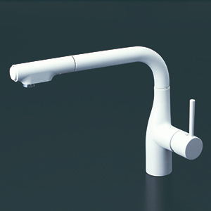 KVK KM6101ECM4 台付き1穴 シングル混合栓(キッチン用)【水栓】KVK[KM6101ECM4] 返品種別B