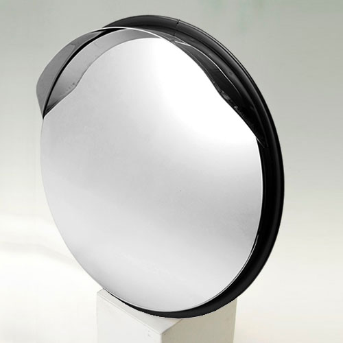 信栄物産 S-1BK ステンレスミラー 丸型 直径325mm（黒）[S1BKシンエイ] 返品種別B