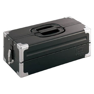 TONE BX322SBK ツールケース（メタル）　V形2段式　マットブラック[BX322SBK] 返品種別B