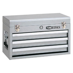 TONE BX230SV ツールチェスト　508X232X302mm　シルバー[BX230SV] 返品種別B