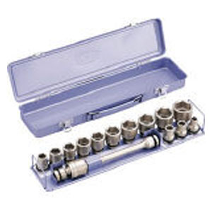 TONE NV4132 インパクト用ソケットセット（メタルトレー付）　15pcs[NV4132] 返品種別B
