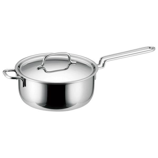 ジオプロダクト GEO-16N(ワイヨツト) 【IH対応】片手鍋 16cm（シルバー）GEO PRODUCTS GEO-16N[GEO16Nワイヨツト] 返品種別A
