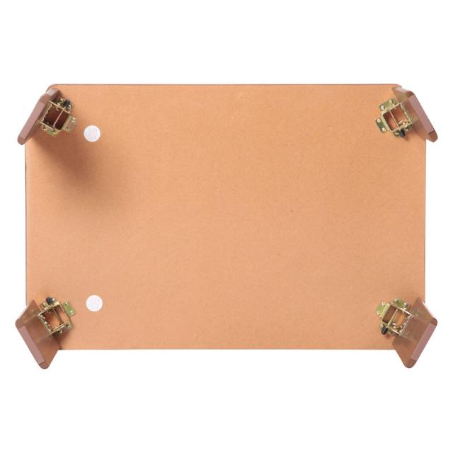 不二貿易 折りたたみローテーブル(幅75cm・ミディアムブラウン) 10026返品種別A