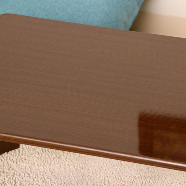 不二貿易 折りたたみローテーブル(幅75cm・ミディアムブラウン) 10026返品種別A